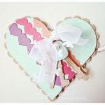 Heart Border Strip In Heart-shaped Card