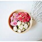 30 Mulberry Mixed Pink Paper Rose Buds Flower/..