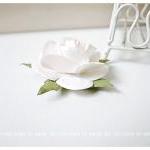 2 Rose Big Paper Flower White / Pack