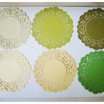 Parisian Lace Doily Green & Yellow For..