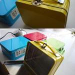 Suitcase Tin Can With Handle