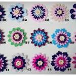 5 Pieces Of Flower Felt Embellishment Collection