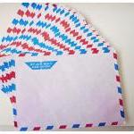 10 Airmail Grid Envelopes