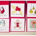 Christmas 3 X 3 Mini Button Cards