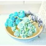 Blue Mulberry Rose Buds Paper Flower Mixed Color /..