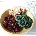 30 Mulberry Mixed Paper Rose Buds Flower/ Pack