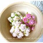 Mulberry Mini Rose Buds Paper Flower Mixed Color /..