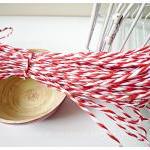 Red & White Paper Twine