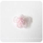 Organza light pink flower with pear..