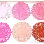 Parisian Lace Doily Polka Dot For Scrap Booking Or..
