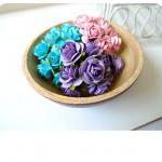 30 Mulberry Mixed Color Paper Rose Buds Flower/..