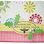 Wishing You A Joyous Holiday Season Handmade Card