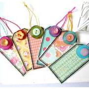 Tags colorful crate paper for Scrap booking / card making/ gift etc  