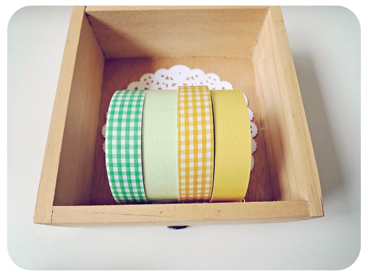 Yellow & Green Fabric Tapes