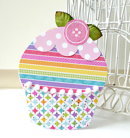 Colorful Cupcake Card