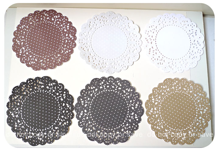 Parisian Lace Doily Polka Dot For Scrap Booking Or Card Making / Pack